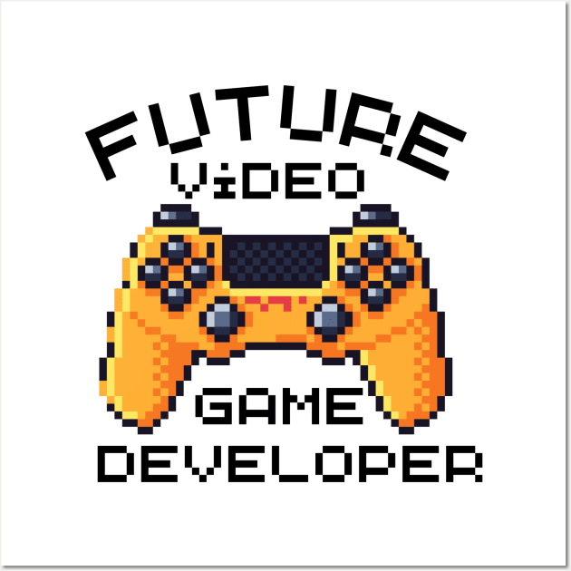 Future Video Game Developer Wall Art by Quardilakoa